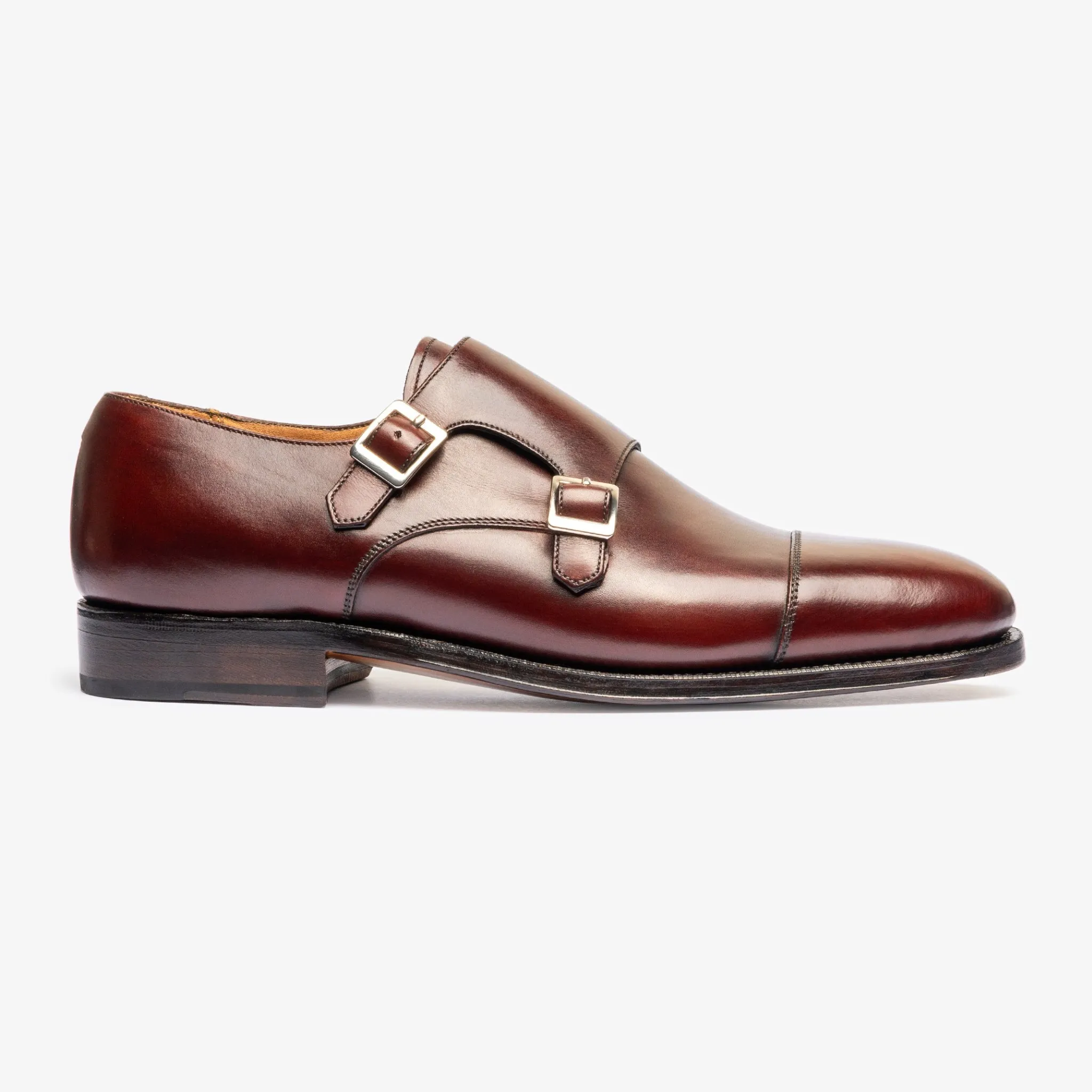 Double Monk - Burgundy - Zip Last
