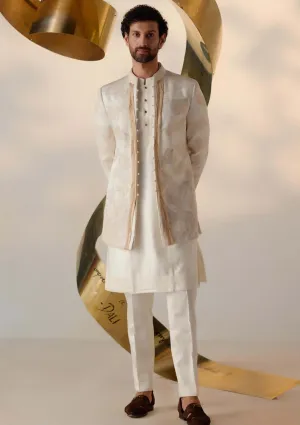Dreamy ivory bandhgala and trousers
