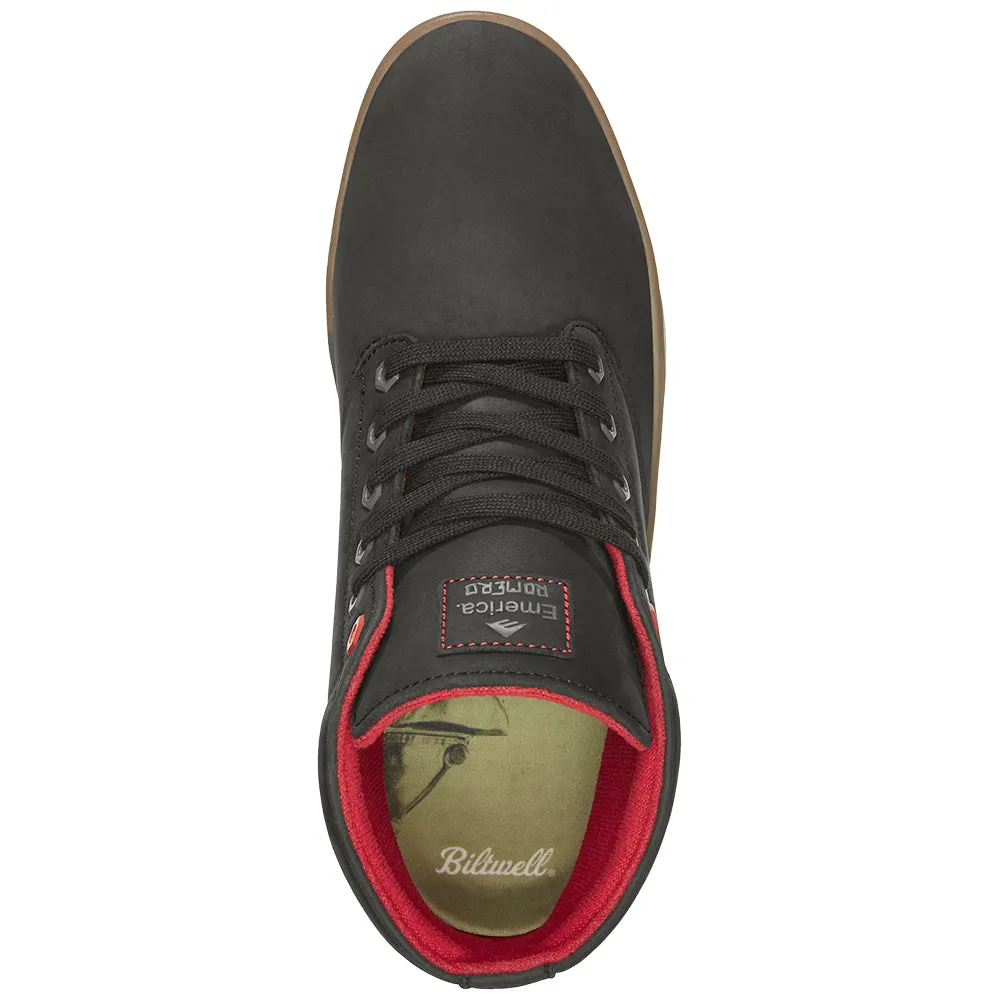 EMERICA ROMEO LACED HIGH X BILTWELL [BLACK/GUM]