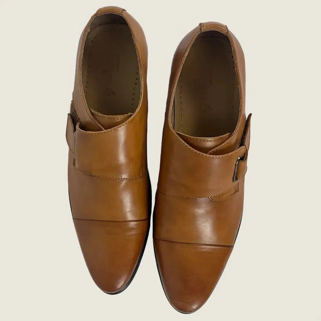 Fagela Monk Men's Single Strap Dress Shoe 40
