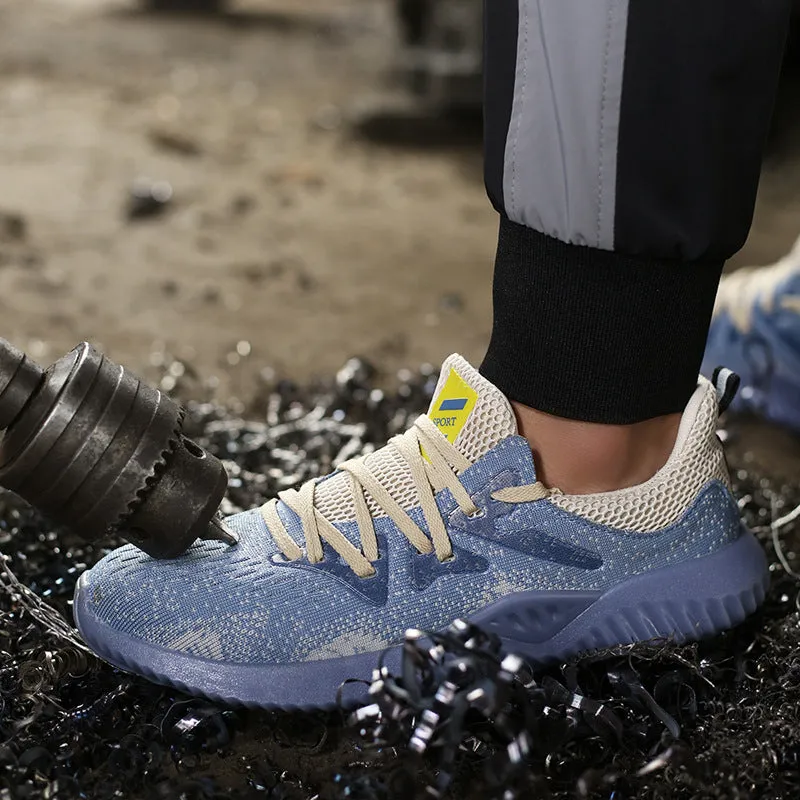Fashionable breathable anti-smash safety shoes