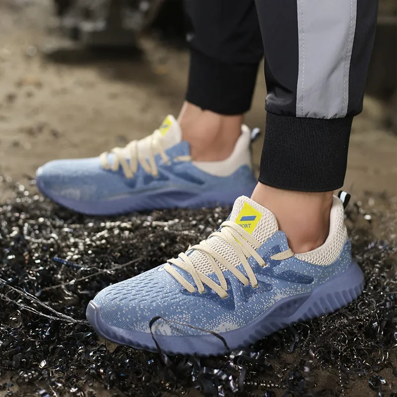 Fashionable breathable anti-smash safety shoes