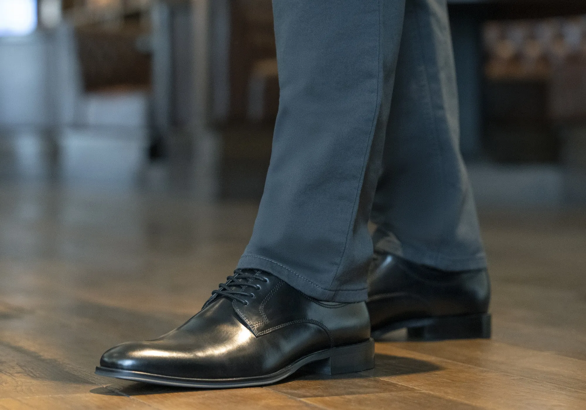 Florsheim Mens Sentinel Plain Derby EE Extra Wide Leather Dress Shoes