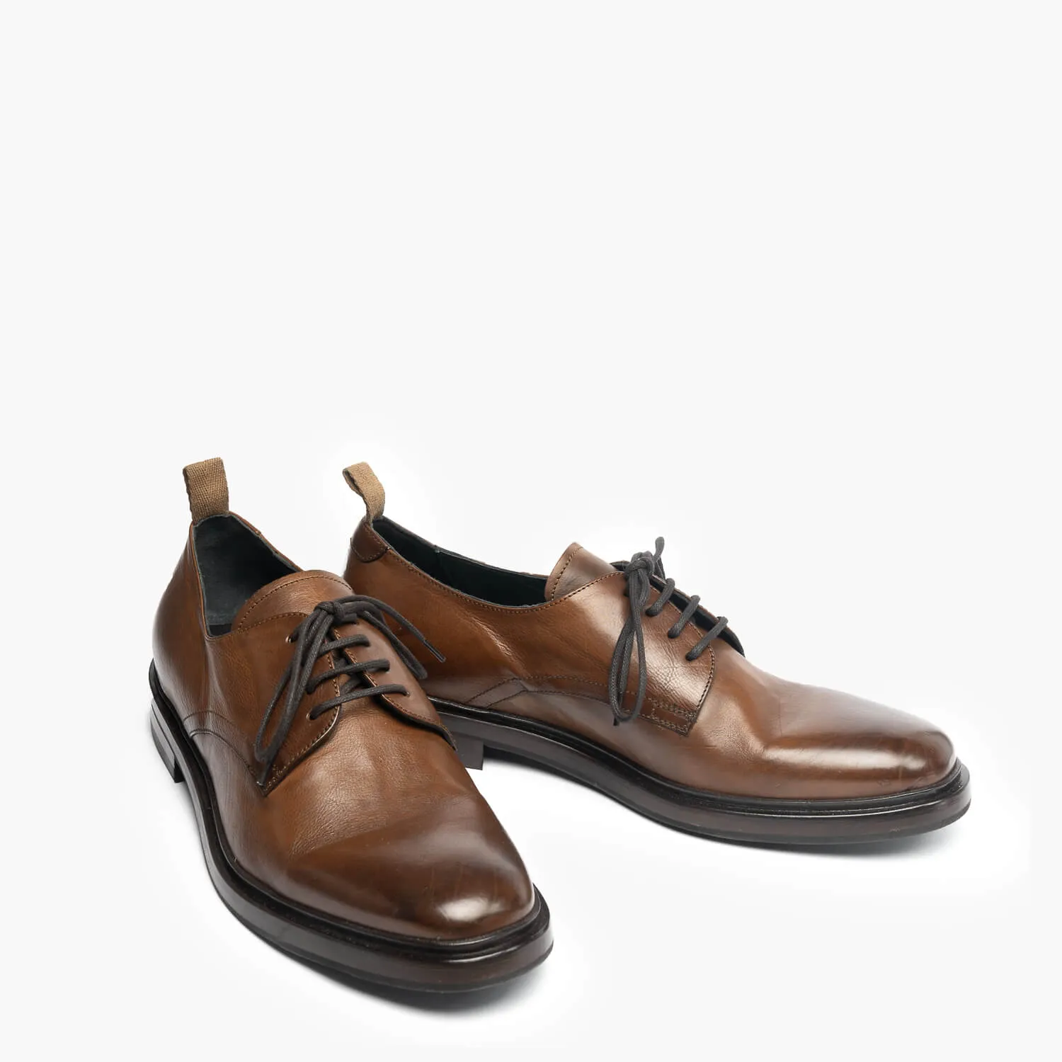 Gabriele | Men's derby shoes in a rich tan color