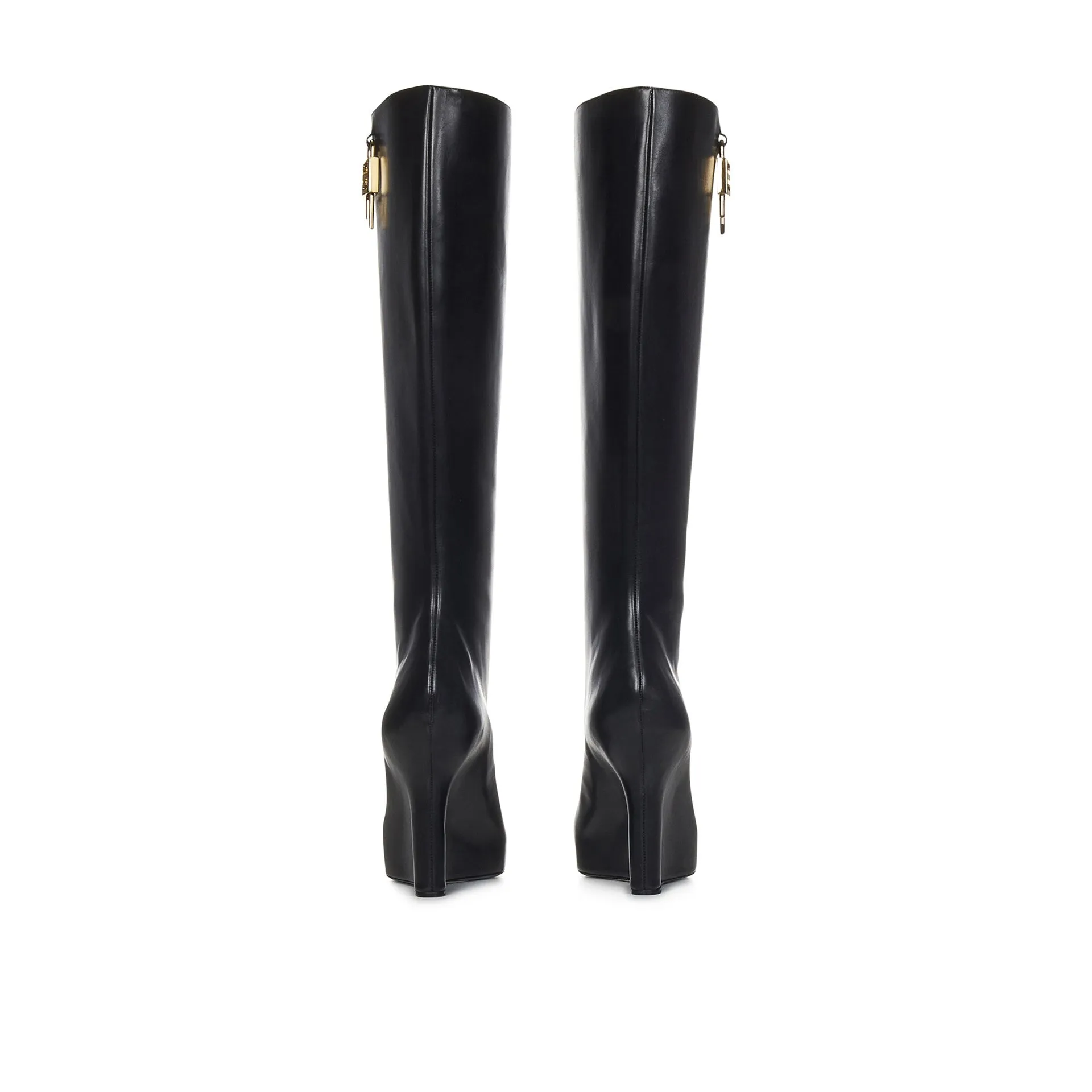 GIVENCHY Luxurious G-Lock Leather Ankle Boots with 8.0 cm Heel
