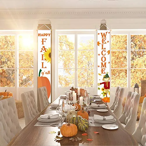 Happy Fall Y'all Hanging Door Banners