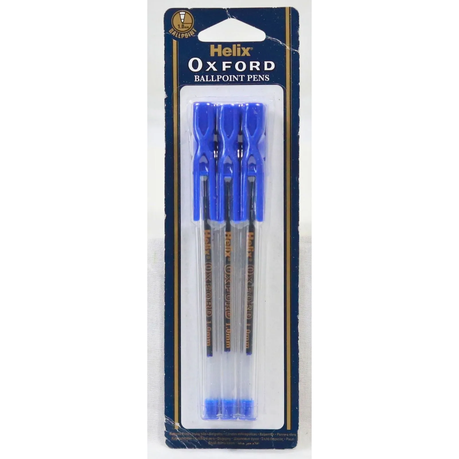 Helix Oxford - 6 Stick Ballpoint Pens - Blue