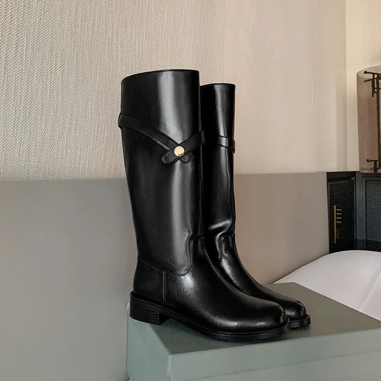 INSTOCK - Genuine Leather Boots in Brown and Black (Velvet or Leather Lining)