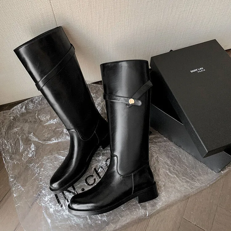INSTOCK - Genuine Leather Boots in Brown and Black (Velvet or Leather Lining)