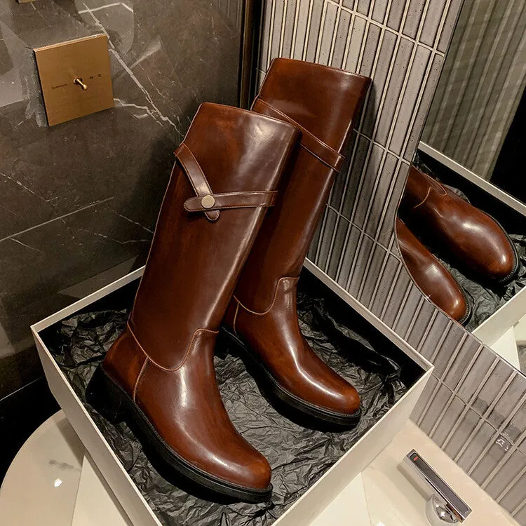 INSTOCK - Genuine Leather Boots in Brown and Black (Velvet or Leather Lining)