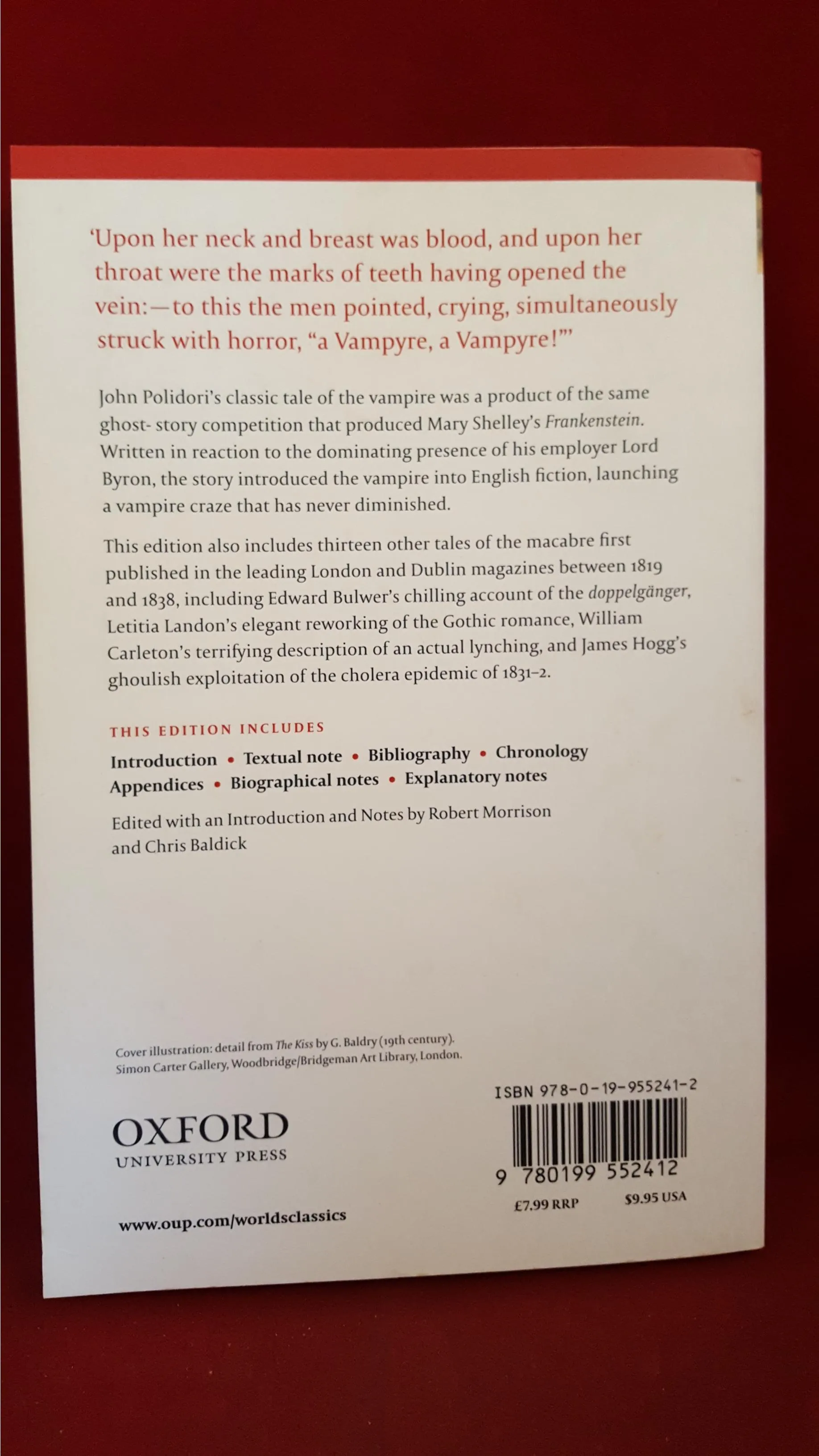 John Polidori - The Vampyre and Other Tales of the Macabre, Oxford, 2008