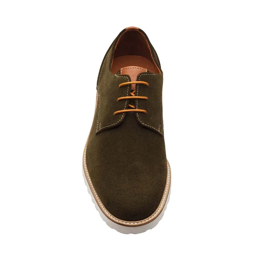 Khaki Suede   Tan Combination Casual derby