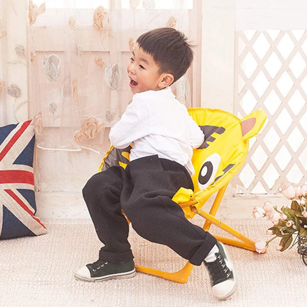 KIDS FOLDING MOON CHAIR - AVAILABLE IN 7 CUTE ANIMAL PATTERNS!
