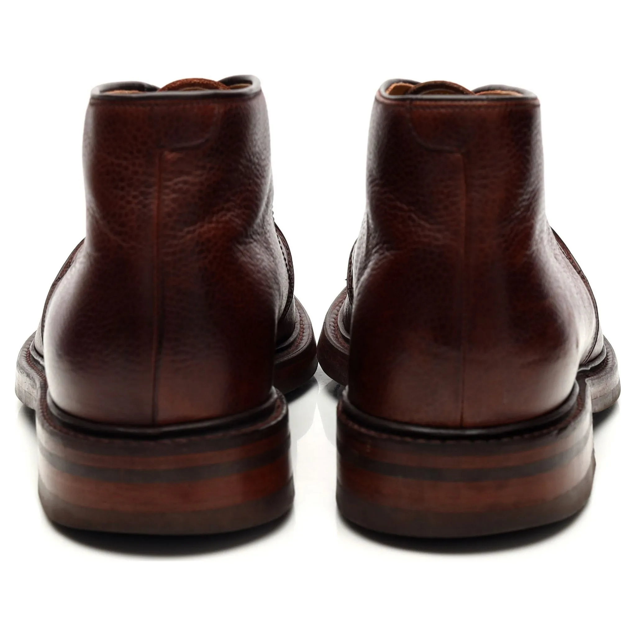 'Kielder' Brown Leather Derby Boots UK 8 F