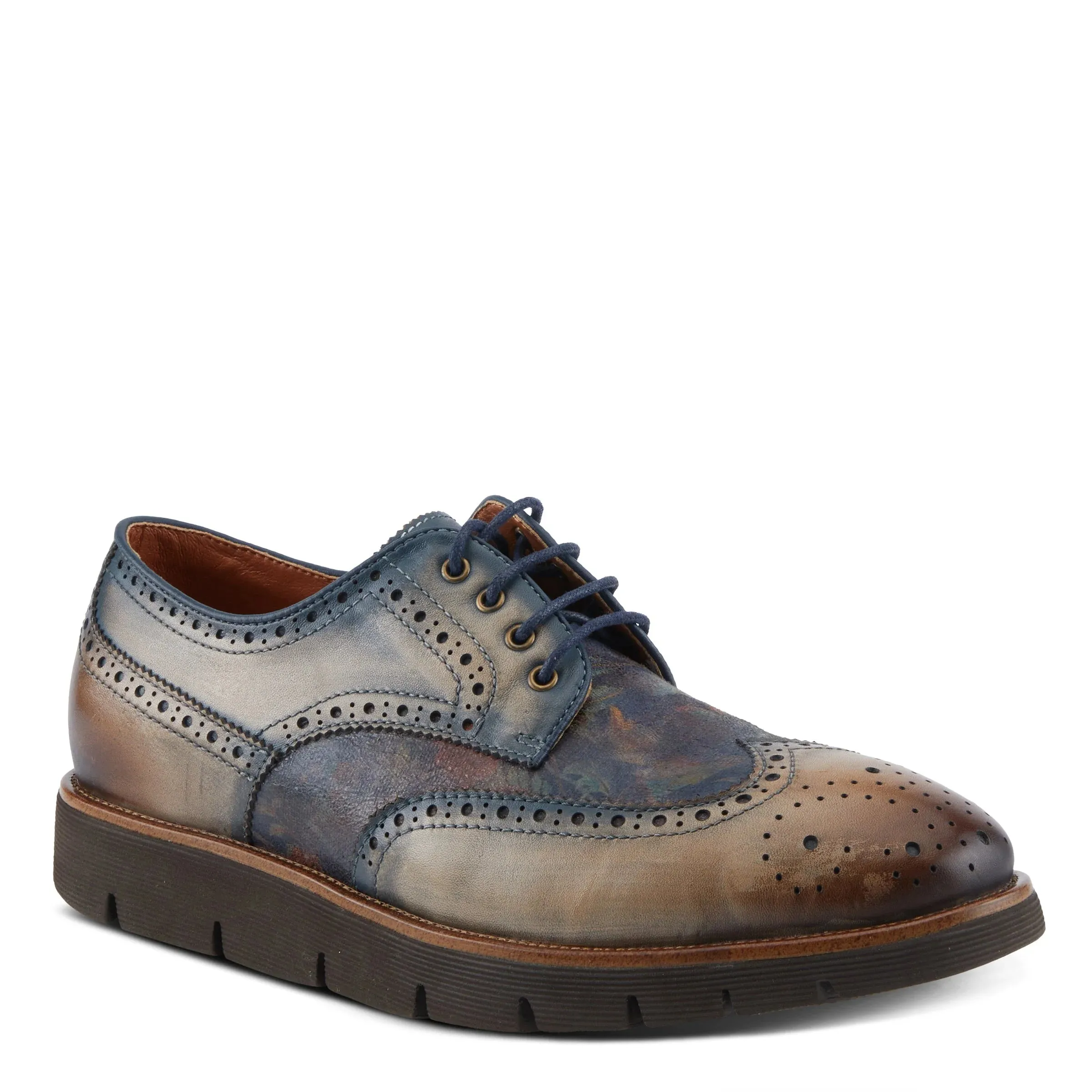 L'Artiste by Spring Step Men's Beaufort Oxford Shoe - Taupe Multi