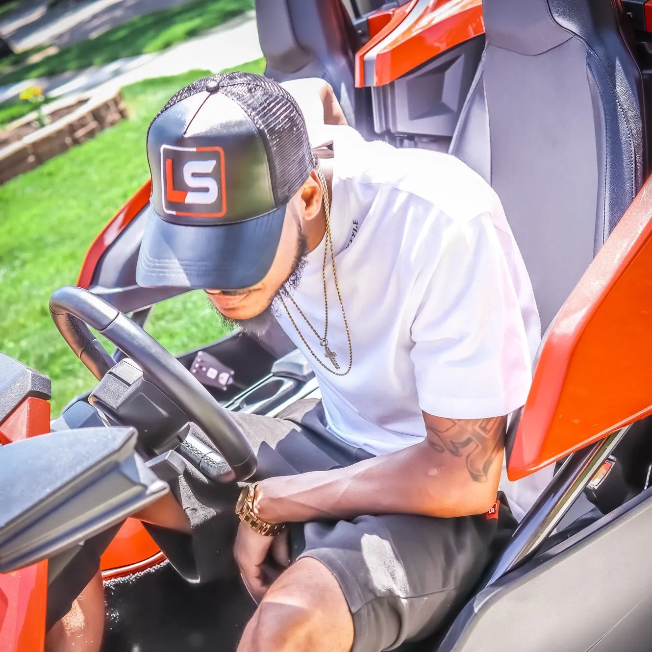 Lavish Sport Leather Trucker Hat