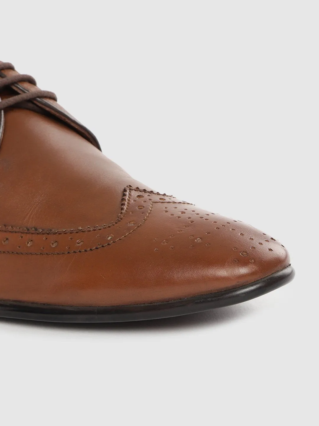 Leather Brogue Lace Up Shoes