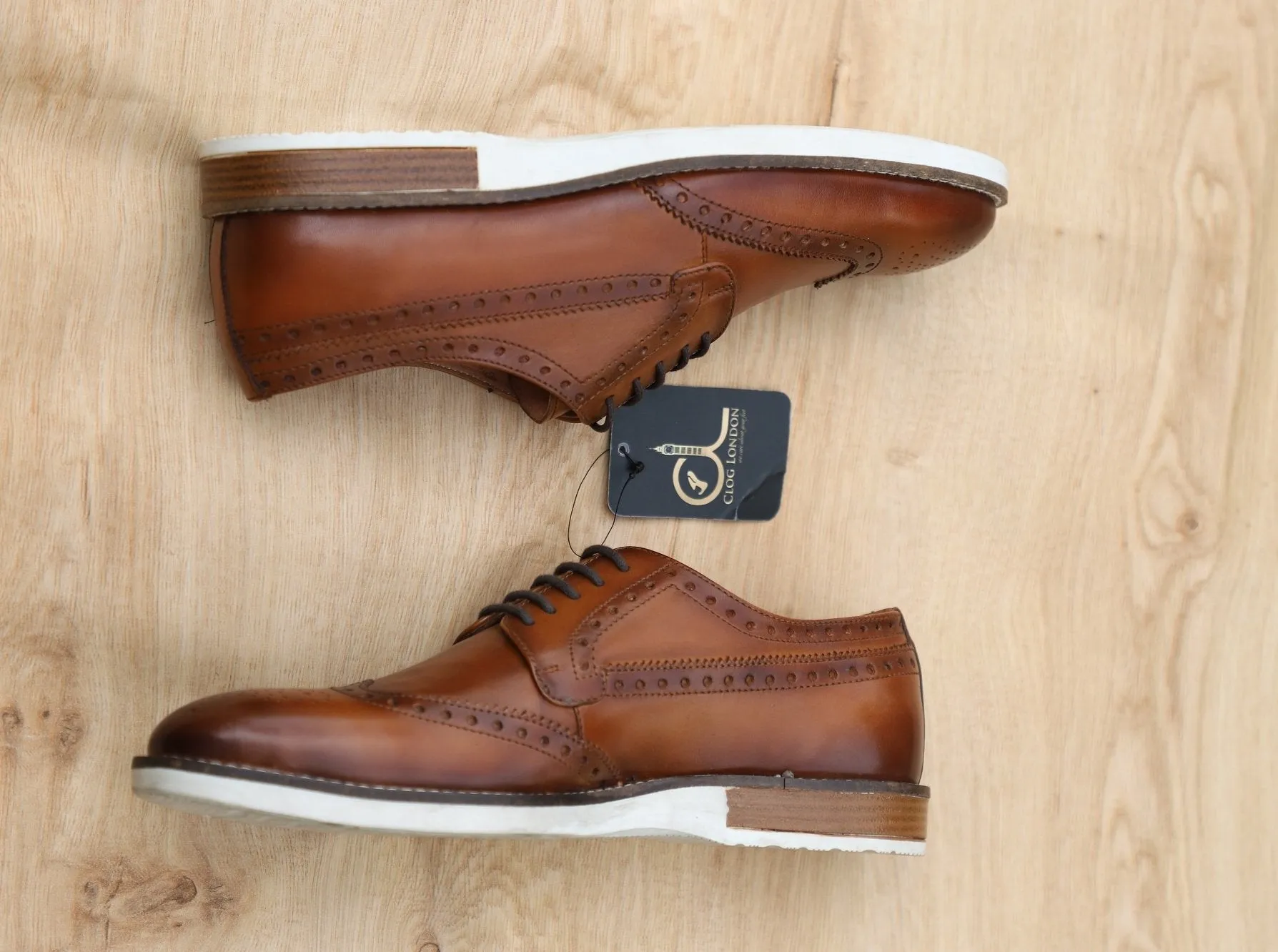 Leather Brogue Lace Up Shoes