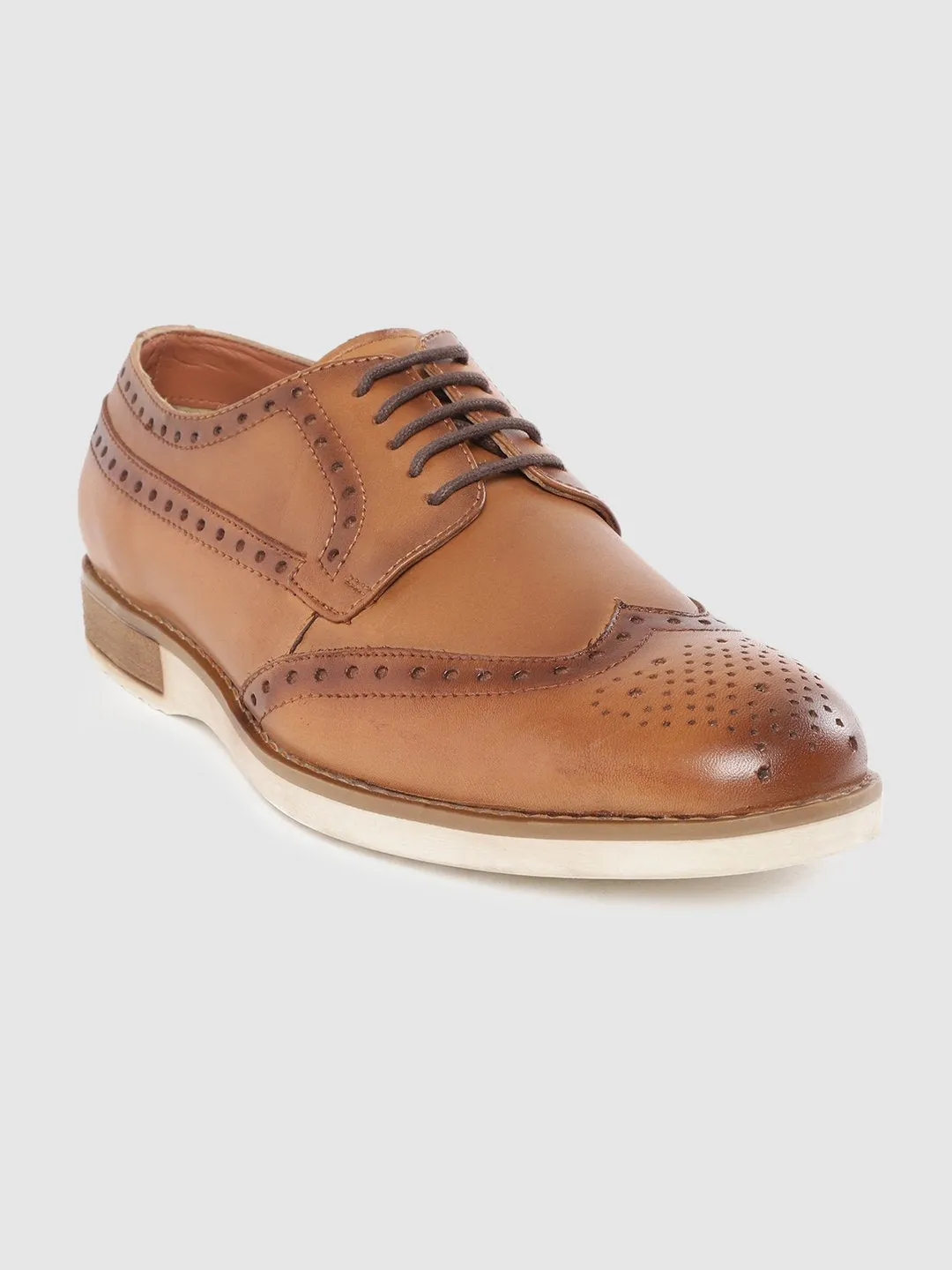 Leather Brogue Lace Up Shoes