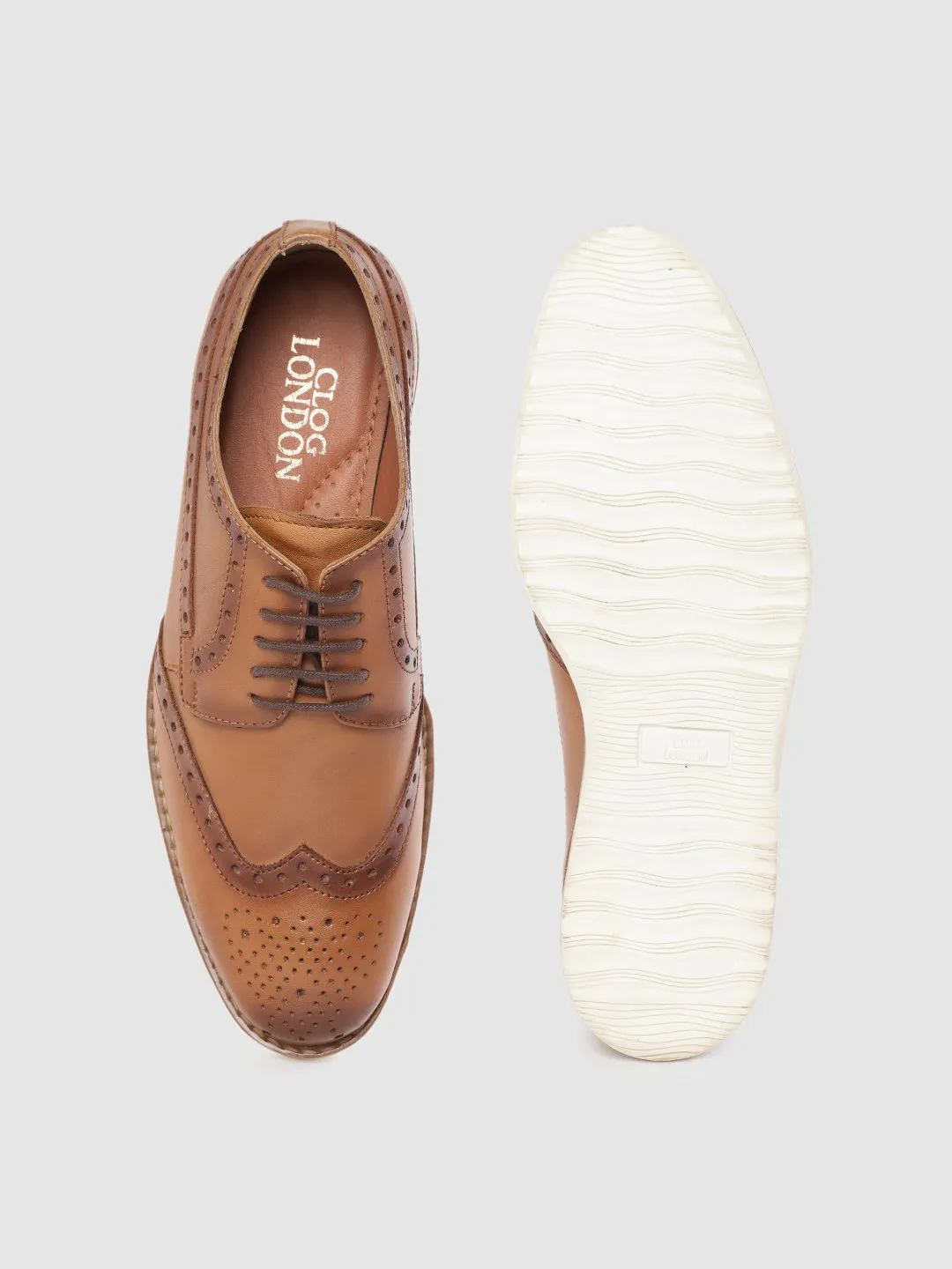 Leather Brogue Lace Up Shoes