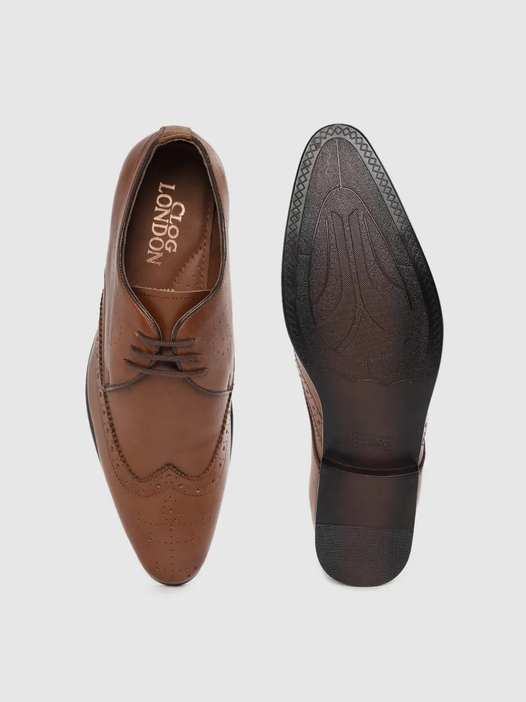 Leather Brogue Lace Up Shoes