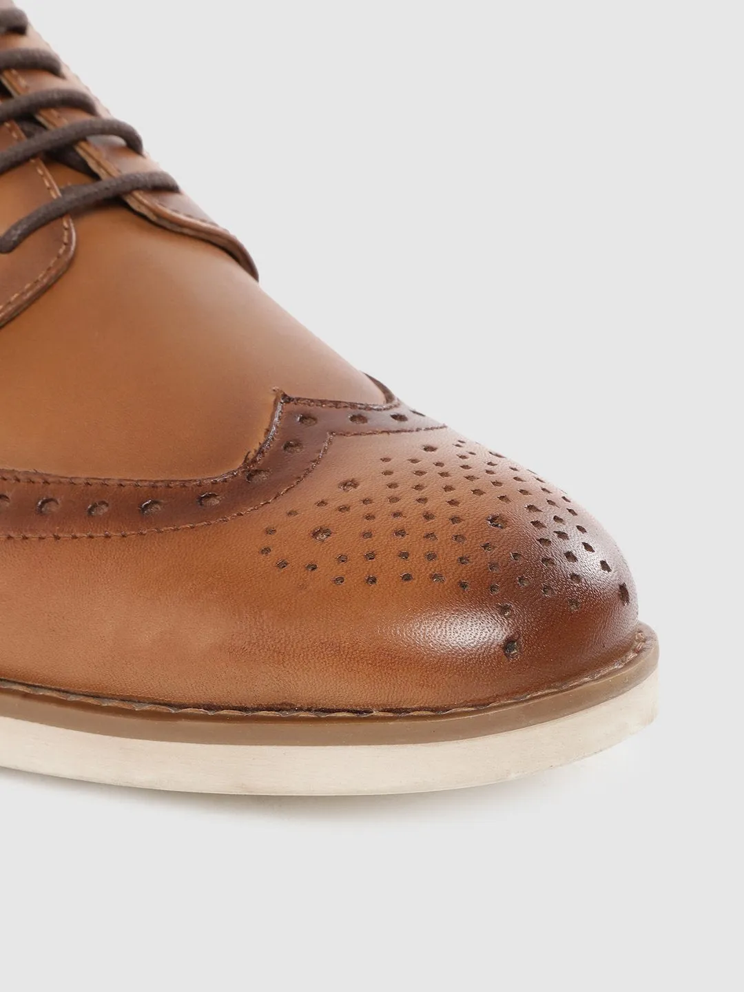 Leather Brogue Lace Up Shoes