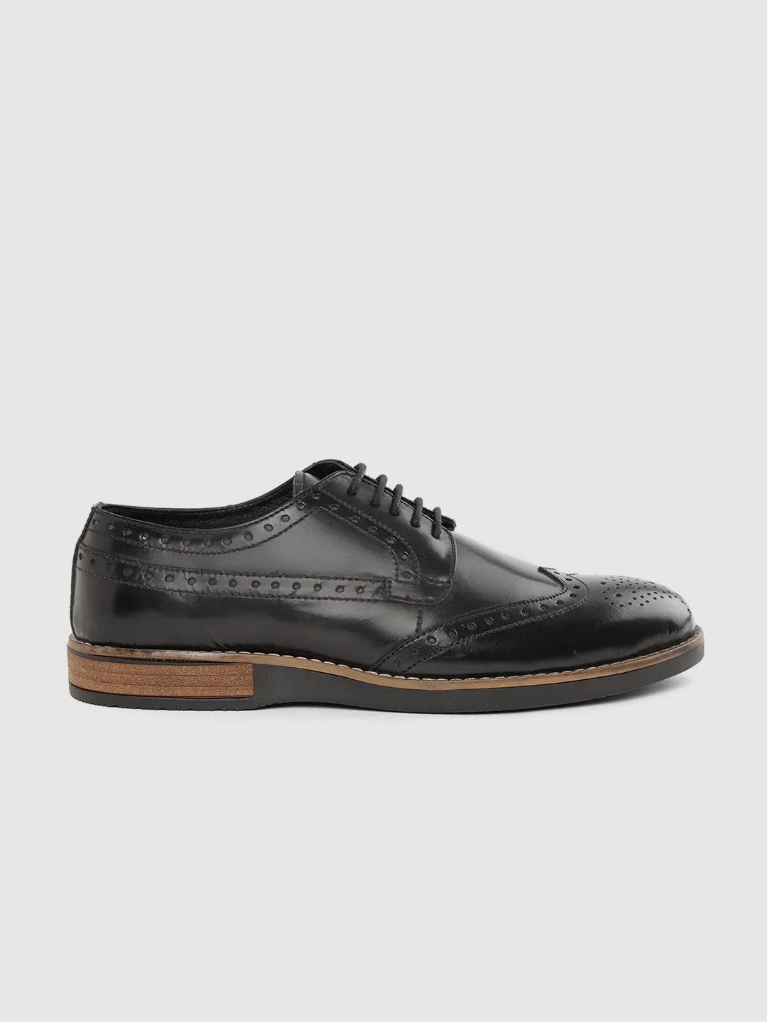 Leather Brogue Lace Up Shoes