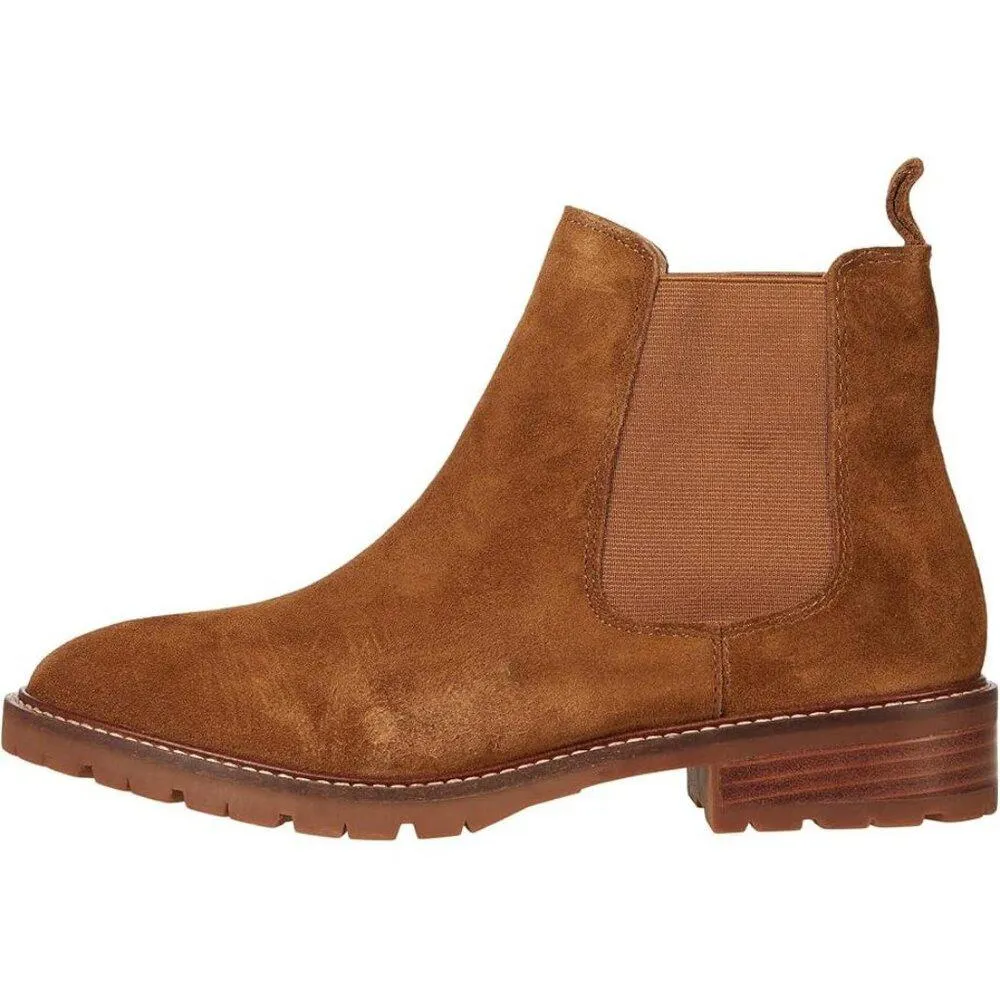 Leopold Chestnut Suede Ankle Boots