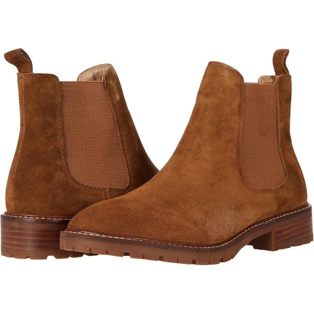 Leopold Chestnut Suede Ankle Boots
