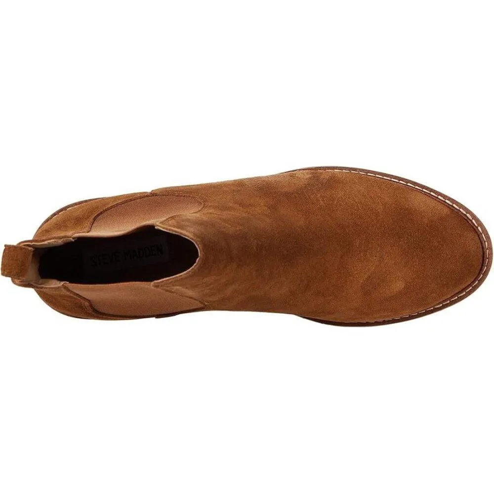 Leopold Chestnut Suede Ankle Boots