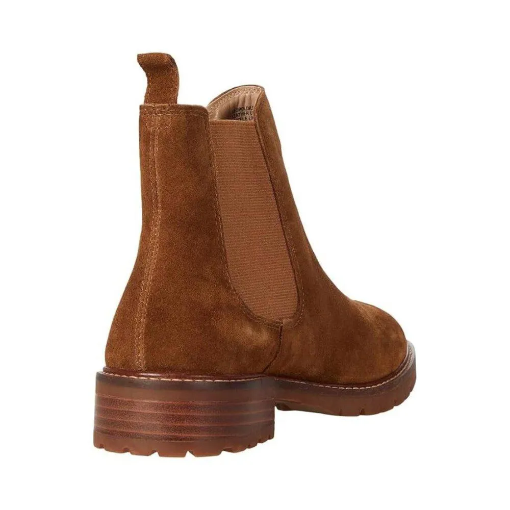 Leopold Chestnut Suede Ankle Boots