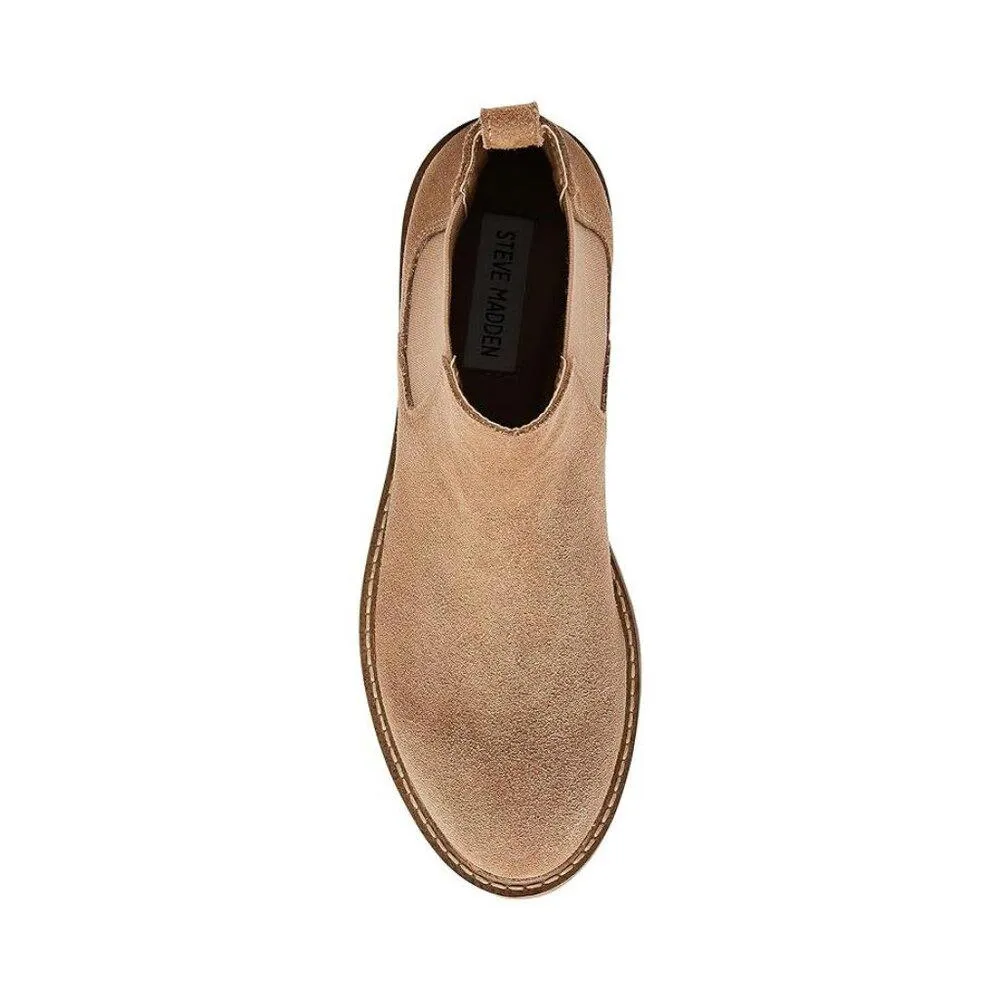 Leopold Oatmeal Suede Ankle Boots