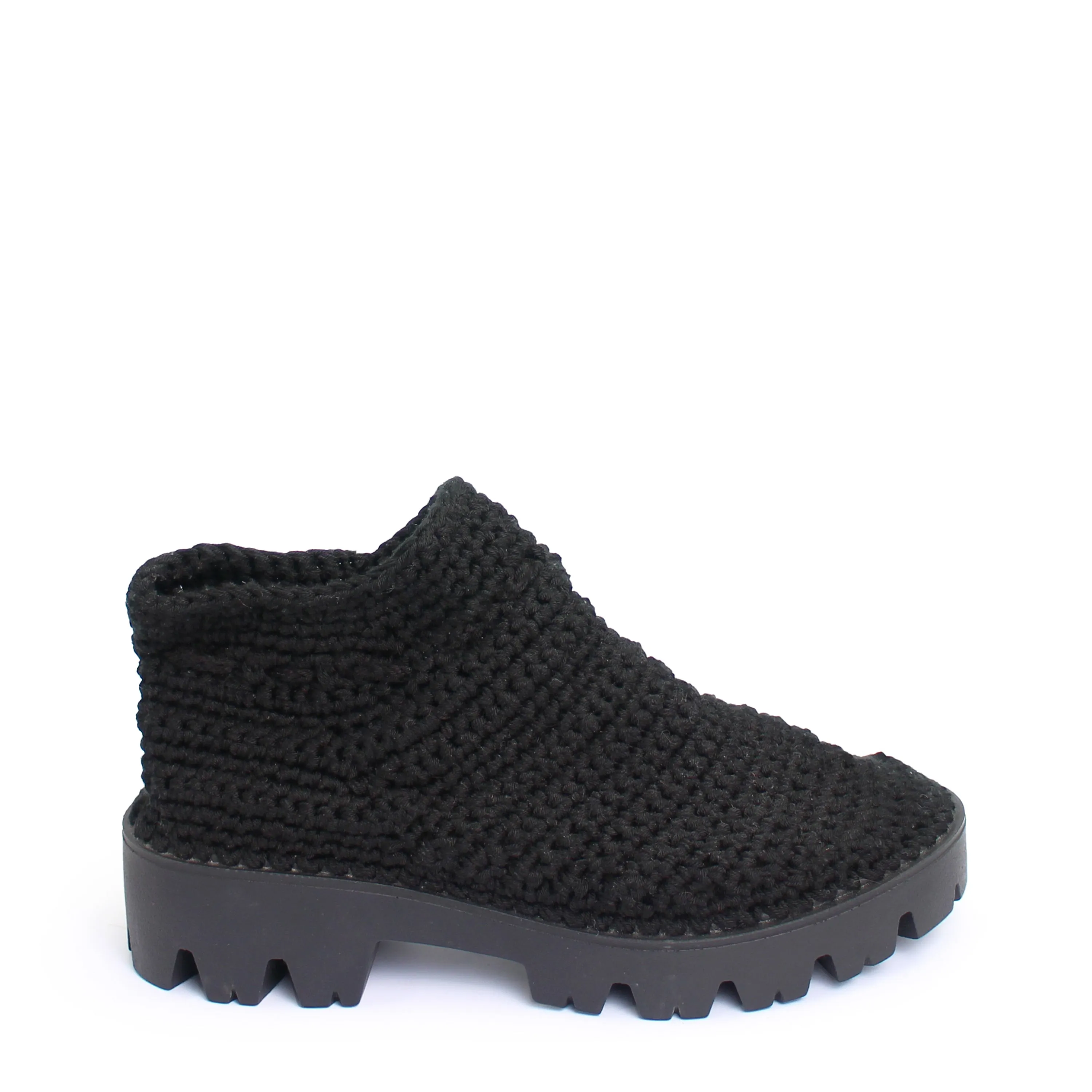 limited edition LENUTA CROCHET SHOES   All Black