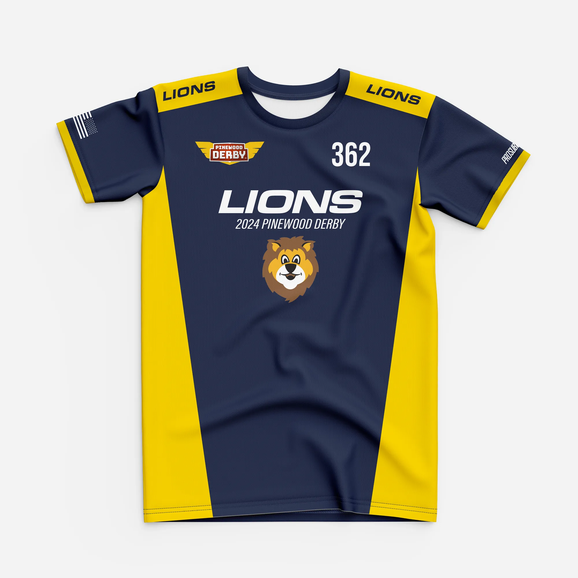 Lions 362 Pinewood Derby Jersey