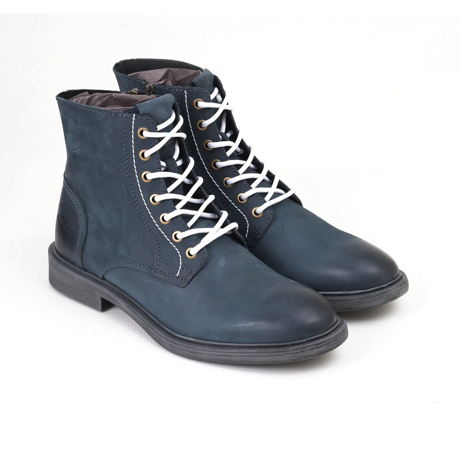 M-LF-0200341- Lace-up Leather Boots