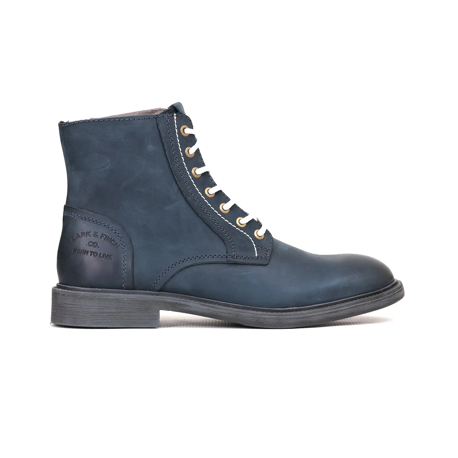 M-LF-0200341- Lace-up Leather Boots