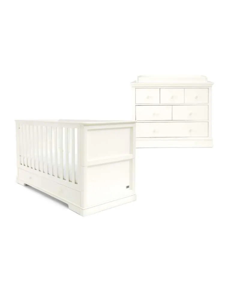 Mamas & Papas Oxford 2pc Furniture Set - Pure White