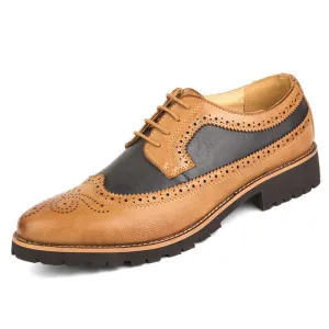 men oxfords shoes male formal dress shoes kaqi black leather lacing wedding shoes