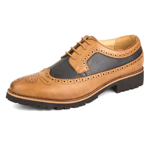 men oxfords shoes male formal dress shoes kaqi black leather lacing wedding shoes