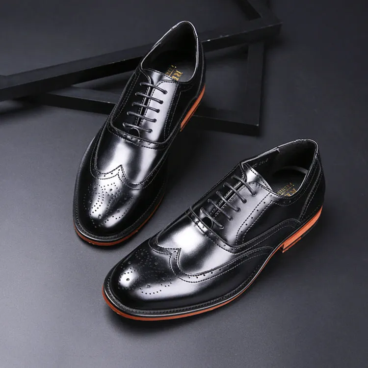 Men's Brogue Leather Oxford Shoes
