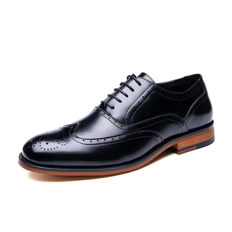 Men's Brogue Leather Oxford Shoes