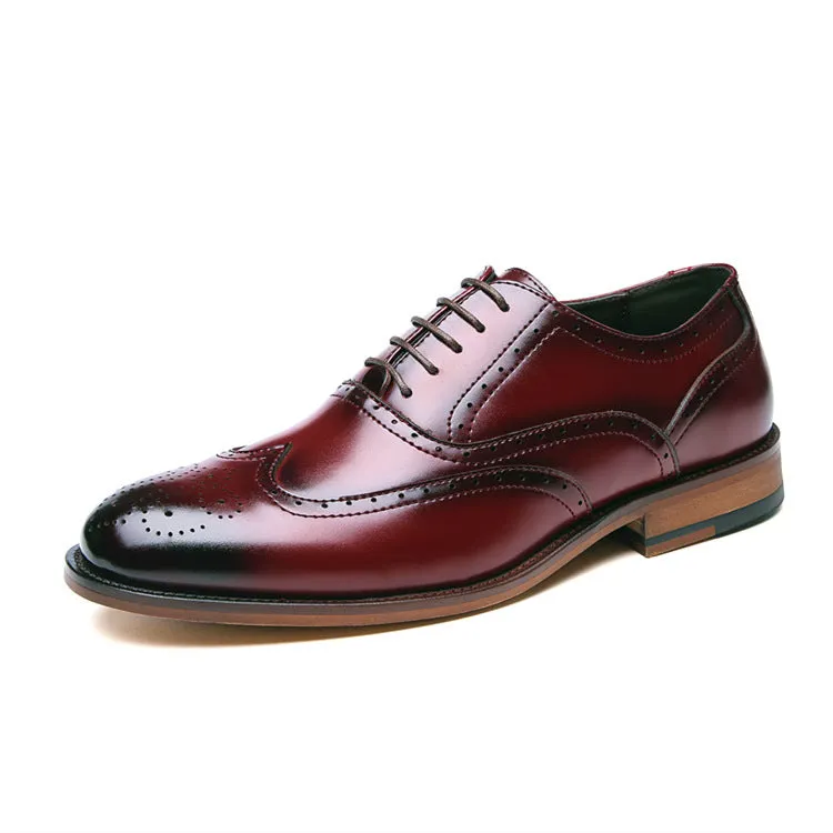 Men's Brogue Leather Oxford Shoes