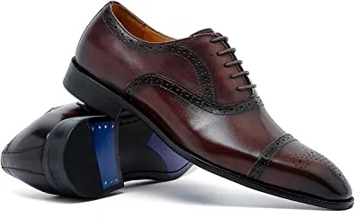 Men's Brogue Oxford Black Brown Tan