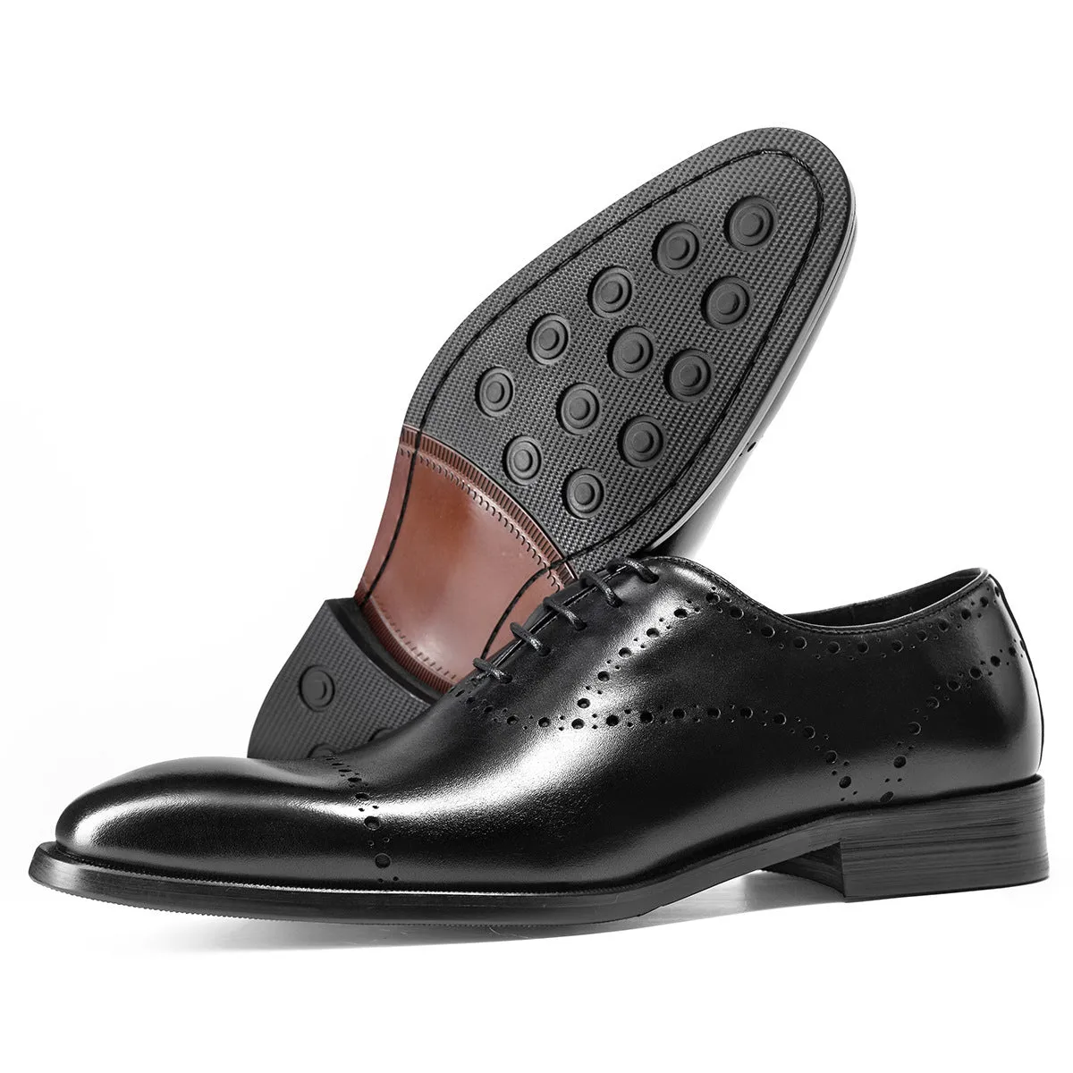 Men's Cowhide Brogue Oxford Shoes