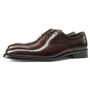 Men's Cowhide Brogue Oxford Shoes