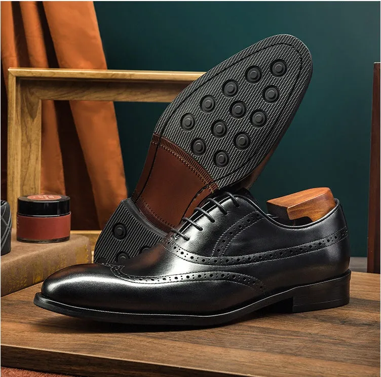 Men's Oxford Brogue Dress Shoes