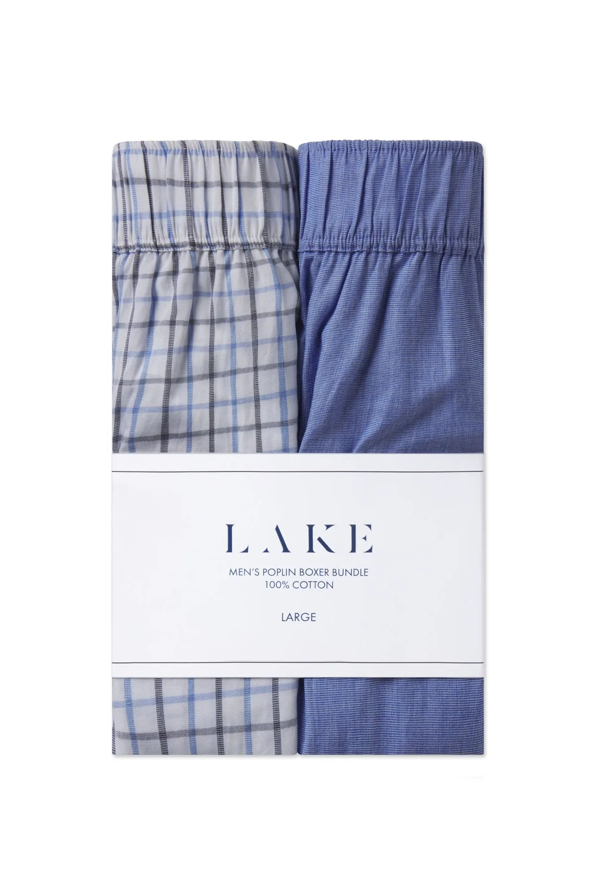 Men's Poplin Boxer Bundle in Blue