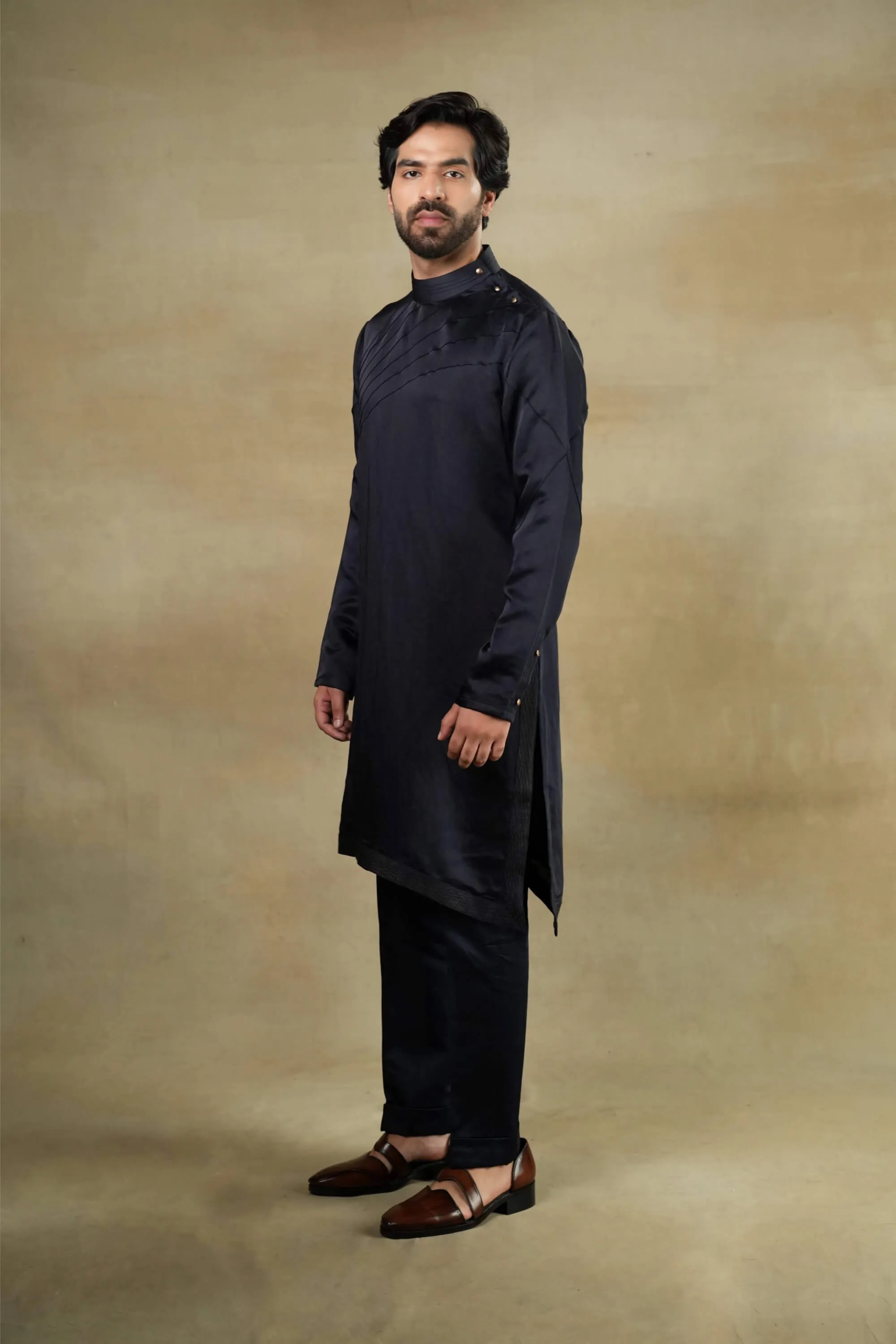 Midnight blue kurta and pants