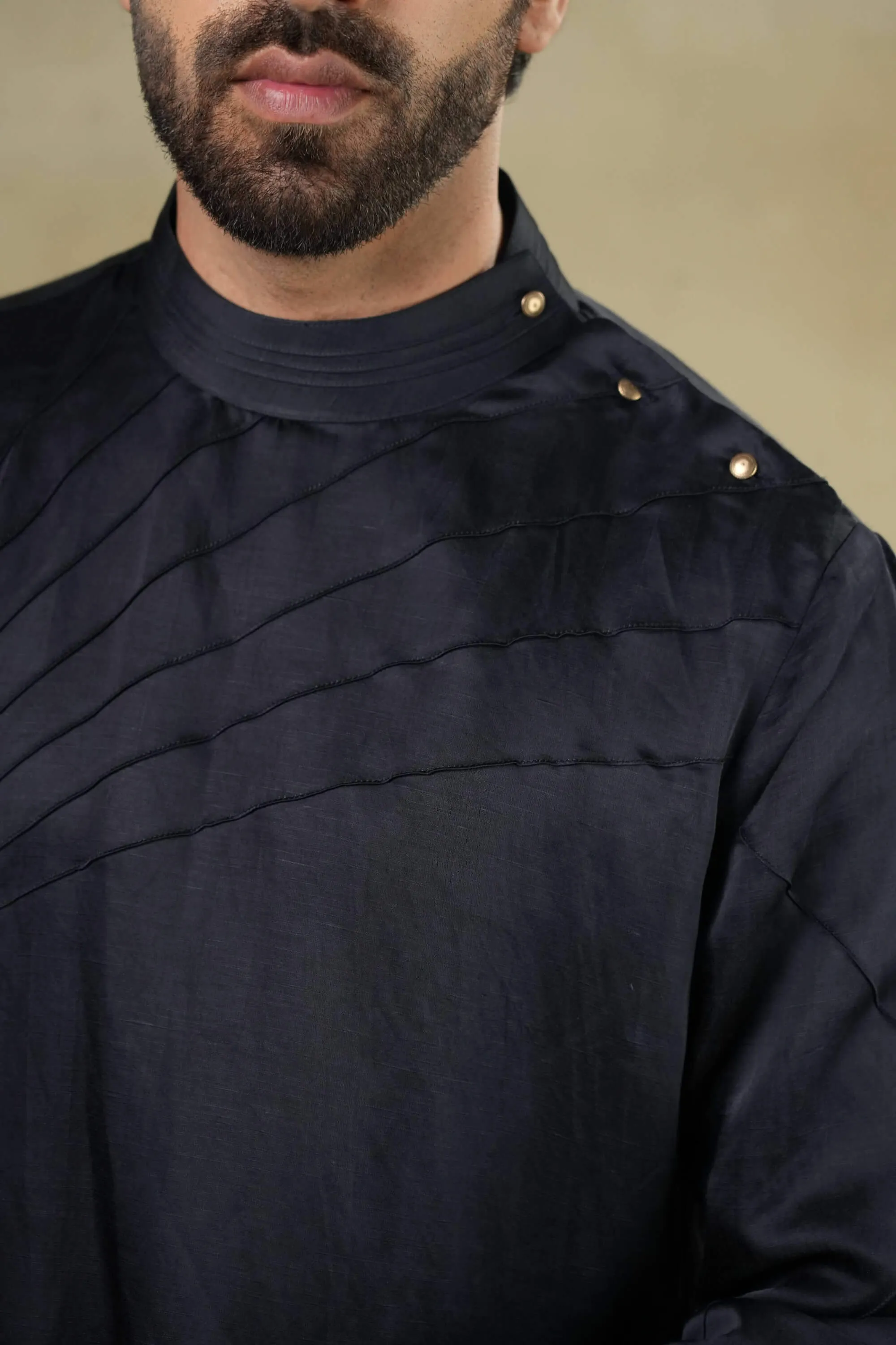 Midnight blue kurta and pants