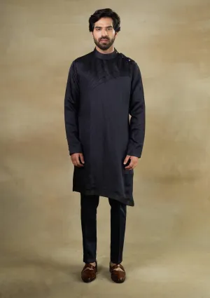 Midnight blue kurta and pants